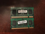 Elpida 2GB (1GBx2) 2Rx16 DDR2 PC2-6400S 800MHz SoDIMM Laptop Memory EBE11UE6ACUA