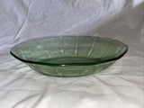 9x7” Vintage Green Uranium Vaseline Glass Bowl