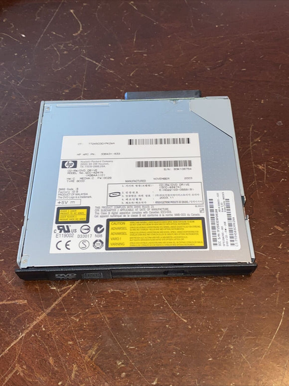 Compaq Evo N620c HP GCC-4241N (S05DA) (336431-6C0) CD-RW/DVD Optical Drive Black