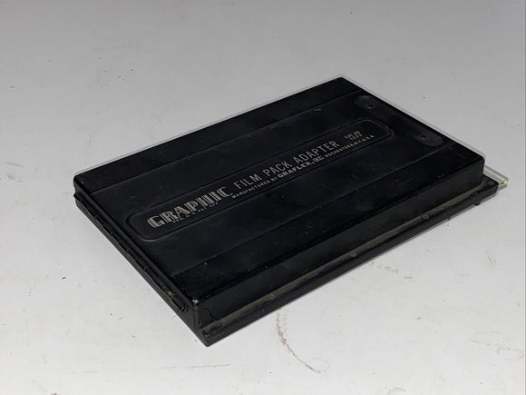 Graflex 4x5 Graphic Film Pack Adapter with Dark Slide Cat. No. 1233