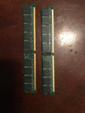 (LOT OF 2) IBM / HYNIX 1GB PC2-5300P DDR2-667 PA HYMP512P72CP4L-Y5